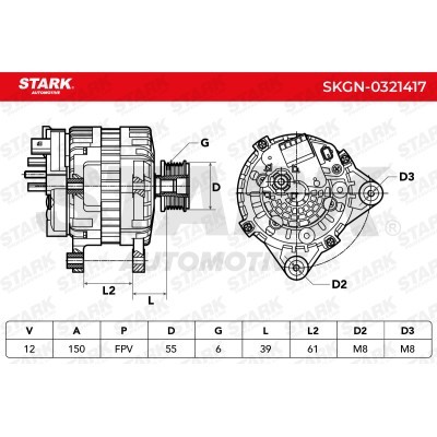 Alternator Stark SKGN-0321417 SKGN-0321417 - photo 7