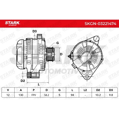 Alternator Stark SKGN-03221474 SKGN-03221474 - photo 8