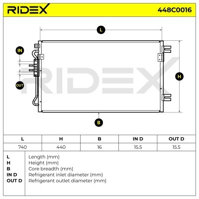 A/C condenser 448C0016 - photo 7