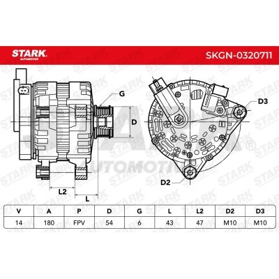 Alternator Stark SKGN-0320711 SKGN-0320711 - photo 7