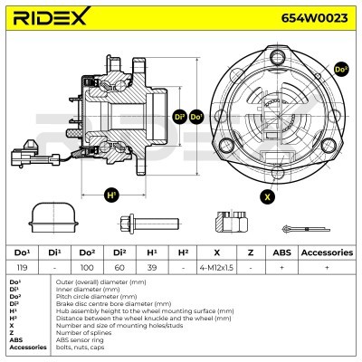 Wheel Bearing RIDEX 654W0023 654W0023 - photo 7