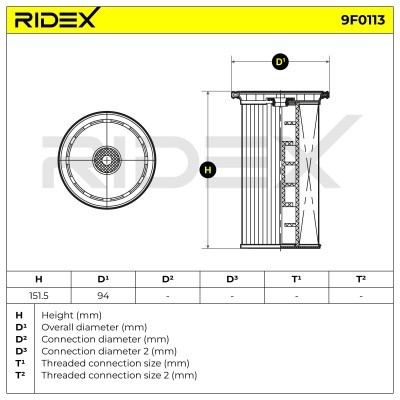 Fuel Filter RIDEX 9F0113 9F0113 - photo 4