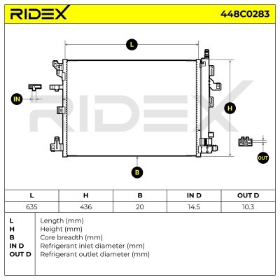 A/C condenser 448C0283 - photo 7
