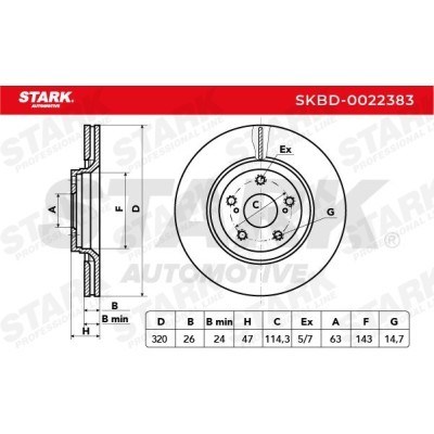 Brake Disc Stark SKBD-0022383 SKBD-0022383 - photo 4