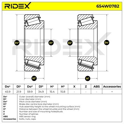 Wheel Bearing RIDEX 654W0782 654W0782 - photo 6