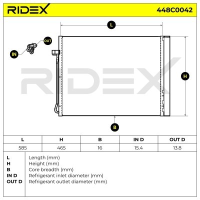 A/C condenser 448C0042 - photo 6
