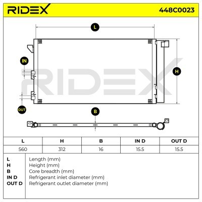 A/C condenser 448C0023 - photo 4