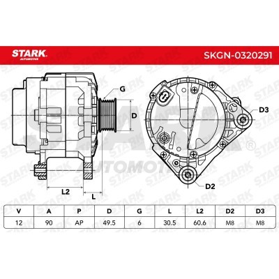 Alternator Stark SKGN-0320291 SKGN-0320291 - photo 6