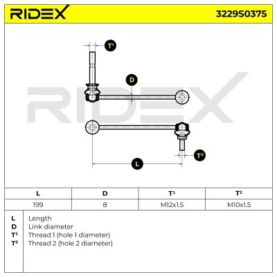Stabilizer Link RIDEX 3229S0375 3229S0375 - photo 5