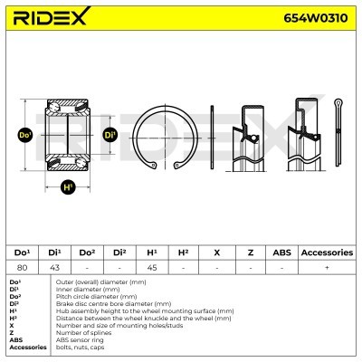 Wheel Bearing RIDEX 654W0310 654W0310 - photo 3