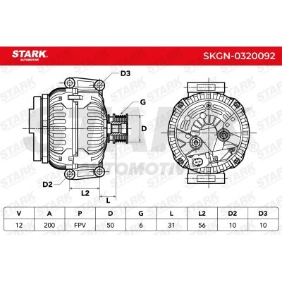 Alternator Stark SKGN-0320092 SKGN-0320092 - photo 8