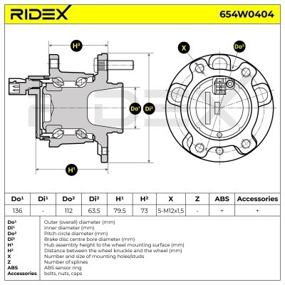 Wheel Bearing RIDEX 654W0404 654W0404 - photo 5