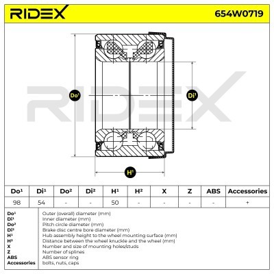 Wheel Bearing RIDEX 654W0719 654W0719 - photo 6