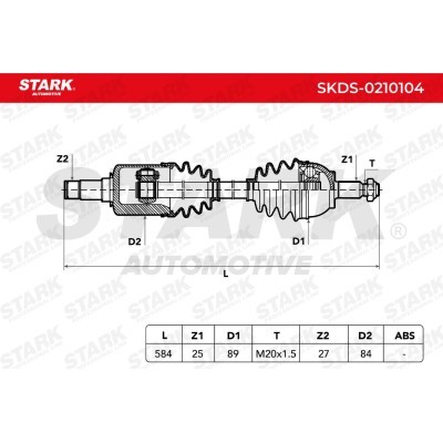 Drive Shaft Stark SKDS-0210104 SKDS-0210104 - photo 3