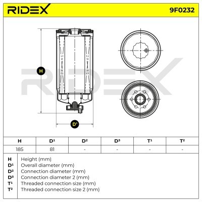 Fuel Filter RIDEX 9F0232 9F0232 - photo 4