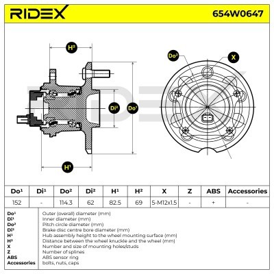 Wheel Bearing RIDEX 654W0647 654W0647 - photo 6