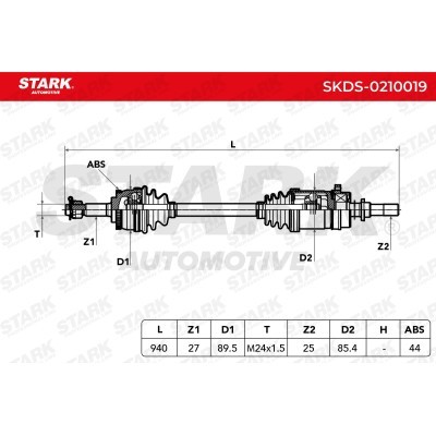 Drive Shaft Stark SKDS-0210019 SKDS-0210019 - photo 3