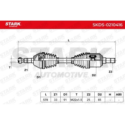 Drive Shaft Stark SKDS-0210416 SKDS-0210416 - photo 5