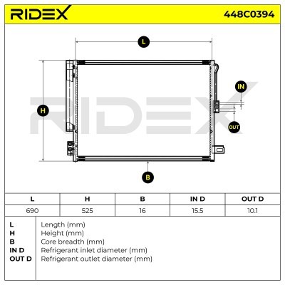 A/C condenser 448C0394 - photo 6