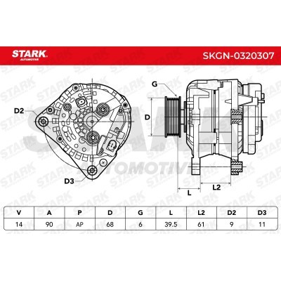 Alternator Stark SKGN-0320307 SKGN-0320307 - photo 6
