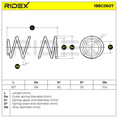 Suspension Spring RIDEX 188C0607 188C0607 - photo 6