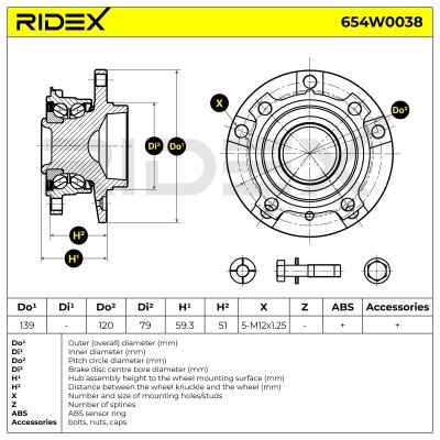 Wheel Bearing RIDEX 654W0038 654W0038 - photo 5