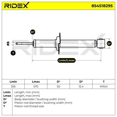 Shock Absorber RIDEX 854S18295 854S18295 - photo 8
