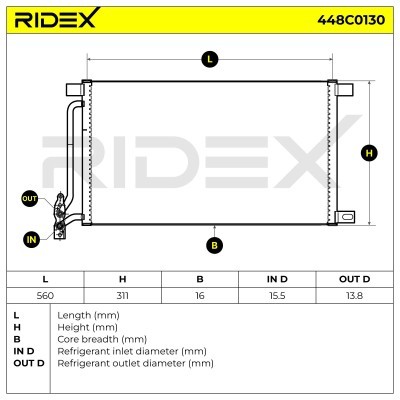 A/C condenser 448C0130 - photo 8