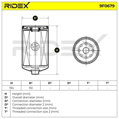 Fuel Filter RIDEX 9F0679 9F0679 - photo 6
