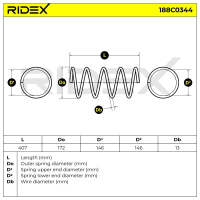Suspension Spring RIDEX 188C0344 188C0344 - photo 6