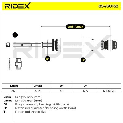 Shock Absorber RIDEX 854S0162 854S0162 - photo 4