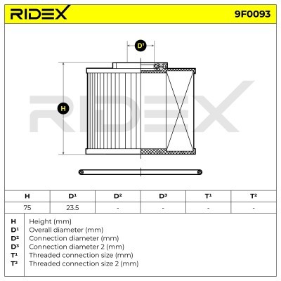 Fuel Filter RIDEX 9F0093 9F0093 - photo 4