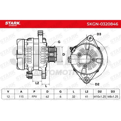 Alternator Stark SKGN-0320846 SKGN-0320846 - photo 7