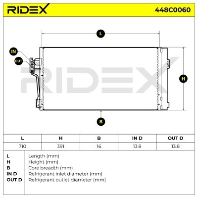 A/C condenser 448C0060 - photo 5