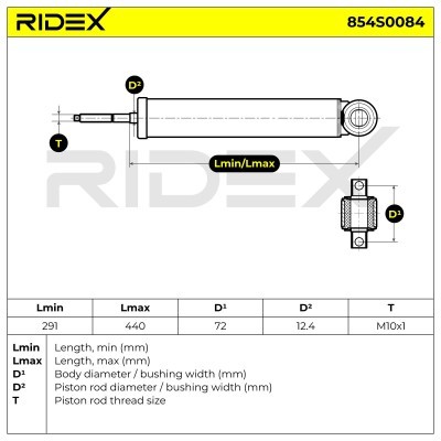 Shock Absorber RIDEX 854S0084 854S0084 - photo 8