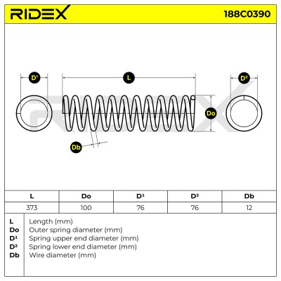 Suspension Spring RIDEX 188C0390 188C0390 - photo 5
