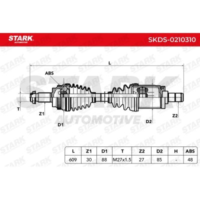 Drive Shaft Stark SKDS-0210310 SKDS-0210310 - photo 7