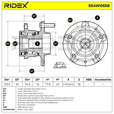 Wheel Bearing RIDEX 654W0658 654W0658 - photo 6