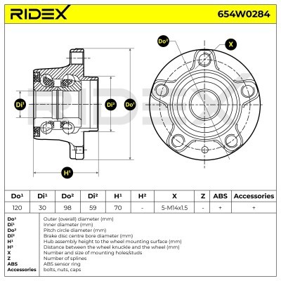 Wheel Bearing RIDEX 654W0284 654W0284 - photo 4
