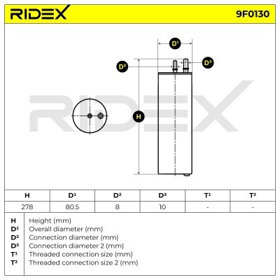 Fuel Filter RIDEX 9F0130 9F0130 - photo 6