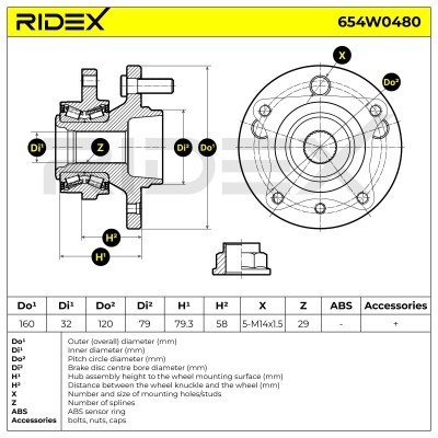 Wheel Bearing RIDEX 654W0480 654W0480 - photo 5