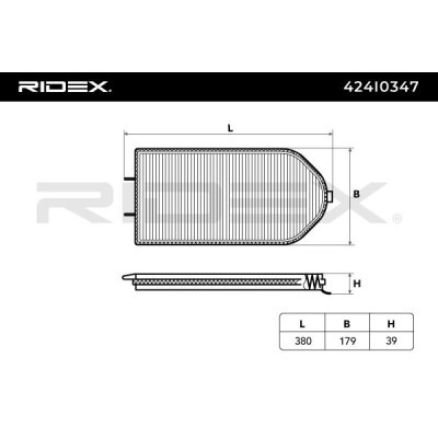 Cabin Air Filter RIDEX 424I0347 424I0347 - photo 6