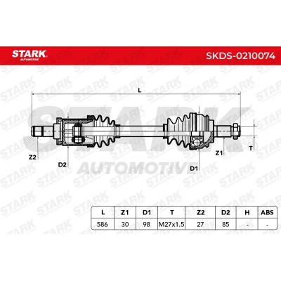 Drive Shaft Stark SKDS-0210074 SKDS-0210074 - photo 6