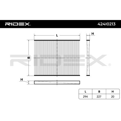 Cabin Air Filter RIDEX 424I0213 424I0213 - photo 3