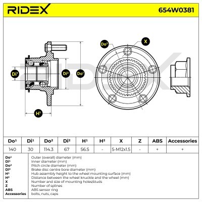 Wheel Bearing RIDEX 654W0381 654W0381 - photo 5