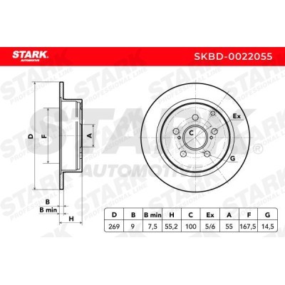 Brake Disc Stark SKBD-0022055 SKBD-0022055 - photo 4