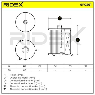 Fuel Filter RIDEX 9F0291 9F0291 - photo 5