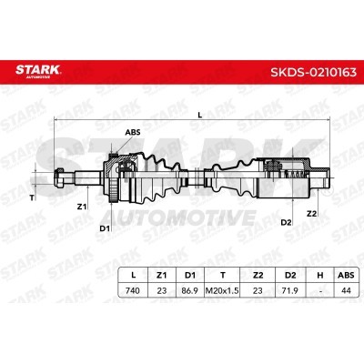 Drive Shaft Stark SKDS-0210163 SKDS-0210163 - photo 7