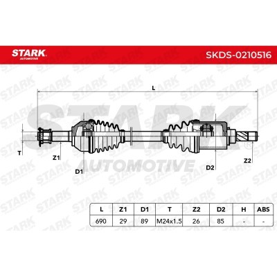Drive Shaft Stark SKDS-0210516 SKDS-0210516 - photo 7