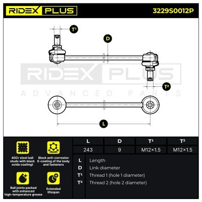 Stabilizer Link RIDEX 3229S0012P 3229S0012P - photo 8